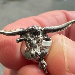James Avery Silver Longhorn Pendant